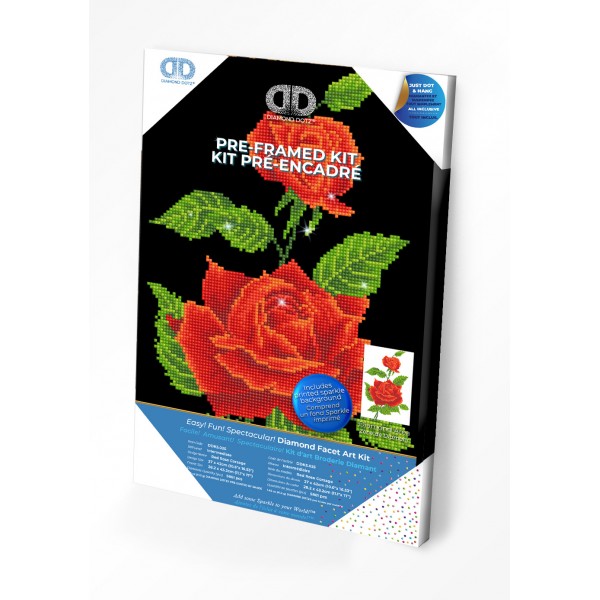 Red  Rose Corsage (με κορνιζα)