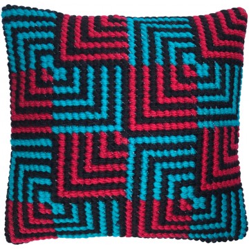 Blue & Red Bargello Blue & Red Bargello