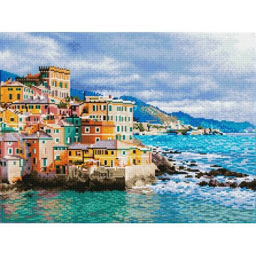 Winter day view, Boccadasse, Genoa, Italy