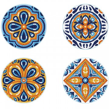 Portuguese Tiles Diamond Dotz Σουβέρ
