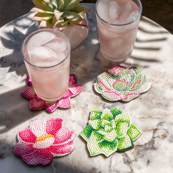 Succulents Diamond Dotz Σουβέρ