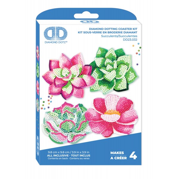 Succulents Diamond Dotz Σουβέρ