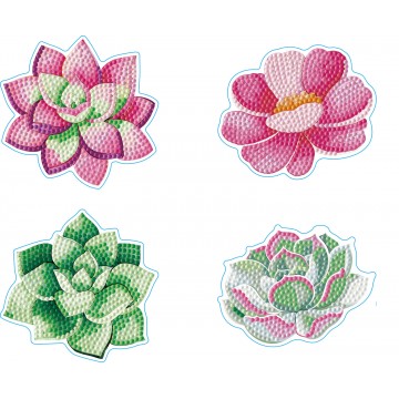 Succulents Diamond Dotz Σουβέρ