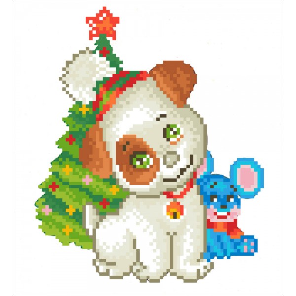 Christmas Pup & Mouse