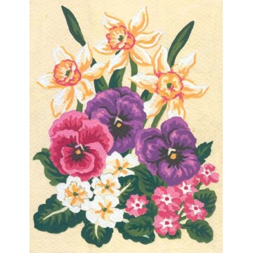 Daffodils and Pansies