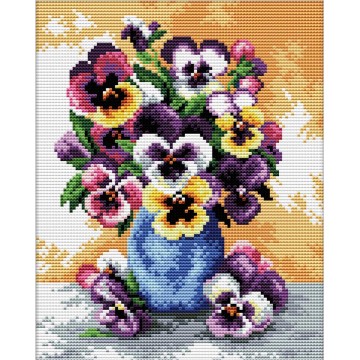 Vase of Pansies
